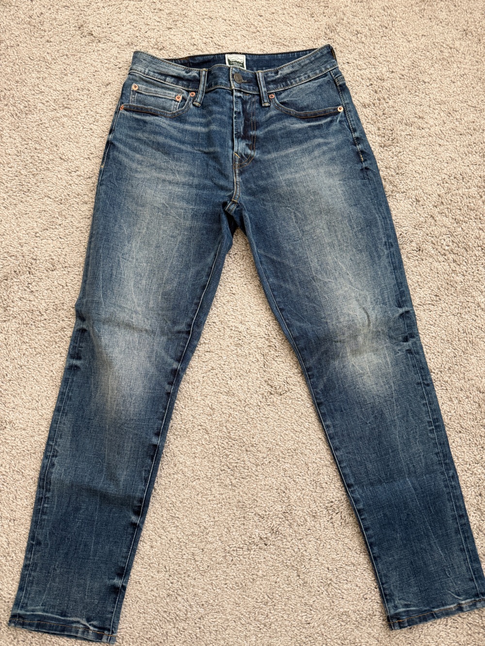 American Eagle Outfitters Men's Medium Blue Athletic Fit, 28x28